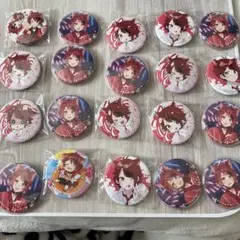 すとプリ　莉犬　缶バッジセット 16個 キーホルダー付き