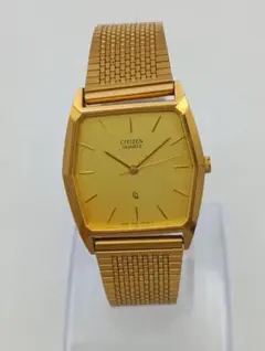 シチズン　腕時計　ヴィンテージ　ゴールドカラー　昭和レトロ　CITIZEN　稼働