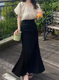 グレイル　gc60 マーメイドフレアスカート　ブラック