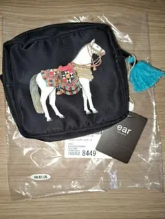 Sampo x ear 馬プリント　ポーチのサムネイル