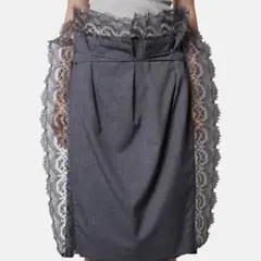IRENE Lace Trim Apron Tailored Short - メルカリ