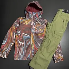 極美品 Quiksilver スノボウェア トラビスライスモデル セットアップS