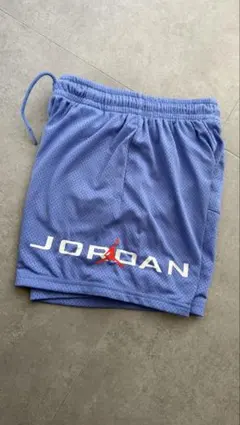 JORDAN メッシュ半ズボン 青　キッズ　 バスケットパンツ
