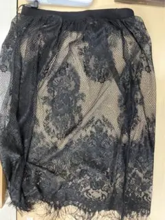 チュール ひざ丈スカート