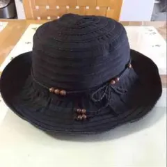 黒色の帽子 女性用