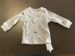 ジェラートピケ gelato piqué 犬柄長袖Tシャツ 70cmベビー