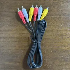 未使用 RCA AVケーブル 3ピン 映像 音声 接続用 赤白黄色ケーブルのサムネイル