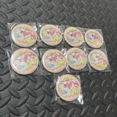 アイカツ クッキー 凛＆天羽まどか　缶バッジ　イオン限定 9個セット