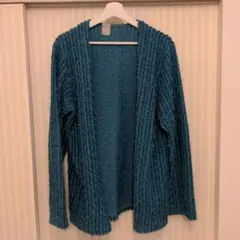 エヌハリウッド　ミスターハリウッド　カーディガン　ターコイズ