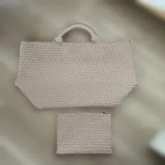 新品同様 NAGHEDI ナゲディミディアムトートバッグ エクリュ - メルカリ