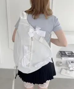 Loueme リボンバッグ ボディバッグ ショルダーバッグ