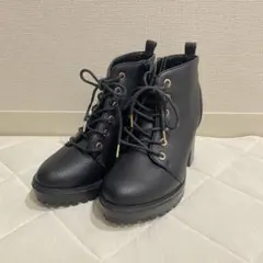 Heather レースアップブーツ