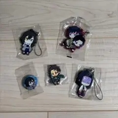 鬼滅の刃 ストラップ　缶バッチ　5個セット