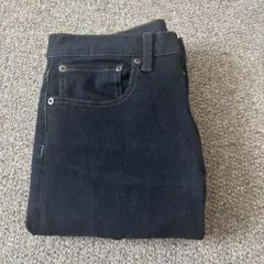 ダークブルー ストレートデニム ハイウエスト