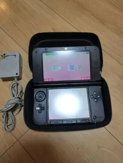 ニンテンドー3DS LL 本体 シルバー 充電器 ケース付