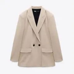 ZARA ダブルブレスト仕様オーバーサイズブレザー