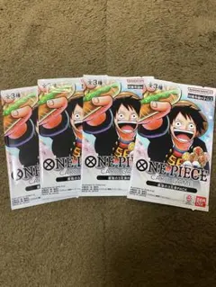 ワンピースカードゲーム　最強の3兄弟 PACK プロモ ルフィ　4パック