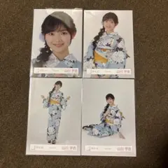 山川宇衣　直筆生写真　浴衣衣装 櫻坂46 山川宇衣 直筆サイン 生写真 浴衣 櫻坂46 山川宇