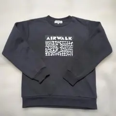 【極美品】AIRWALK ダークグレー 裏起毛 トレーナー 160
