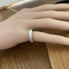 約7.8号 ステンレスリング 指輪 ピンキーリング