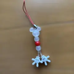 ミッキーマウス ハンドモチーフ ストラップ
