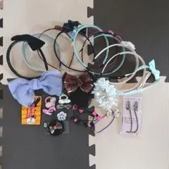 ヘアアクセサリー 色々セット！カチューシャ ヘアゴム等