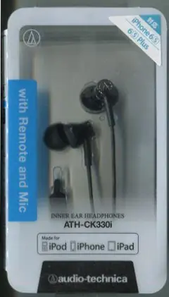 【未使用】audio-technica ATH-CK330i ブラック