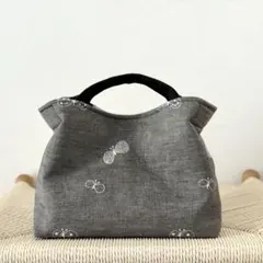 受注⚮̈ミナペルホネン　choucho black ヌッピバッグ