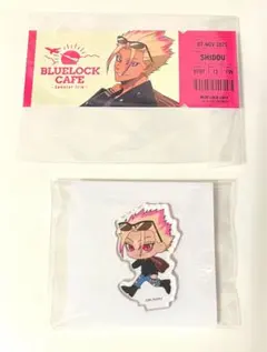 ブルーロックカフェ　ミニアクリルスタンド　物販ノベルティ　士道龍聖