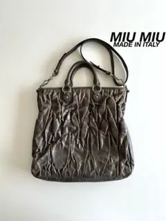 レア】miumiuミュウミュウ トートバッグ 牛柄 コーディロイ ハラコ