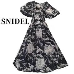 美品 田中みな実さん着用 SNIDEL ボリューム スリーブ シャツ ワンピース