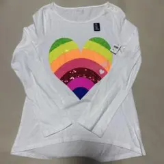 GapKidsカラフルハートデザインTシャツ XXL