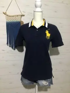 ★ラルフローレン★Y2K ビッグポニー ポロシャツ ネイビー