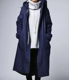 antiqua アンティカ デニム アウター モッズコート ボア ロングコート