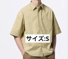GU ブロードオーバーサイズシャツ(5分袖)