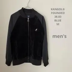 KANGOLカンゴール　黒　ベロア　トラックジャケット　Ｍ