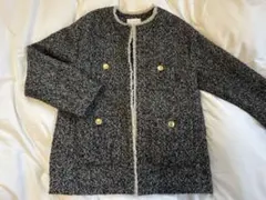 【超美品】green label relaxing ツイードノーカラージャケット