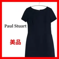 Paul Stuart 半袖ワンピース ネイビー - メルカリ