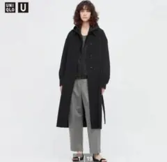 UNIQLO U ベルト付きロングシャツコート　トレンチコート　ワンピース