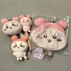 ちいかわ　古本屋　カニちゃん　グッズ　まとめ売り　ポーチ　ボールペン　ストラップ