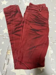 JOHNNY WOLF レッド ブラック スキニーパンツのサムネイル