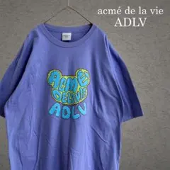 acme de la vie ADLV かわいい　プリント Tシャツ ラベンダーのサムネイル