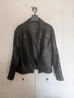 ZARA レザー ダブルライダースジャケット Lサイズ　ブラック