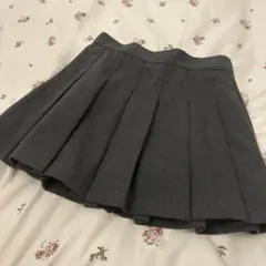 GRL インパン裏地付きプリーツミニスカート[at2171] グレー　L