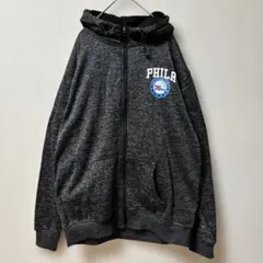 NBA 76ers フィラデルフィア 裏起毛 パーカー L 古着 Y2K