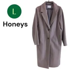 Honeys/Lサイズ/ロングコート/ グレージュ/シンプル/スタイリッシュのサムネイル
