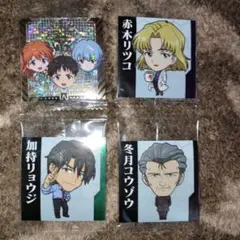 バンダイ　新世紀エヴァンゲリオンディフォルメシールウェハース補完計画　SSR1他