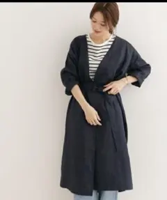 未使用 URBAN RESEARCH DOORS リネン ラップ コート