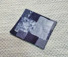 ハンドメイド デニムパッチワーク柄 サニタリーケース ポーチ