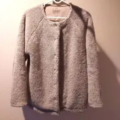 無印良品 ボアフリースカーディガン ベージュ L-XL